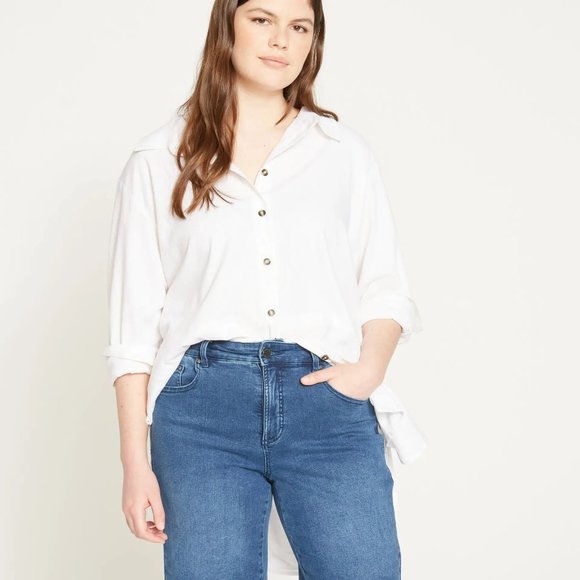 Universal Standard Bae Denim Shorts Size 40W True Blue - Picture 2 of 4